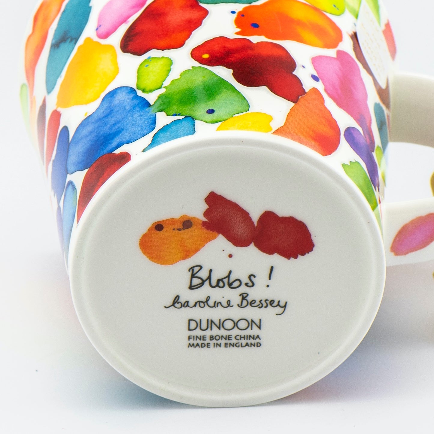 Dunoon Becher Teetasse Kaffeetasse Cairngorm Blobs rot