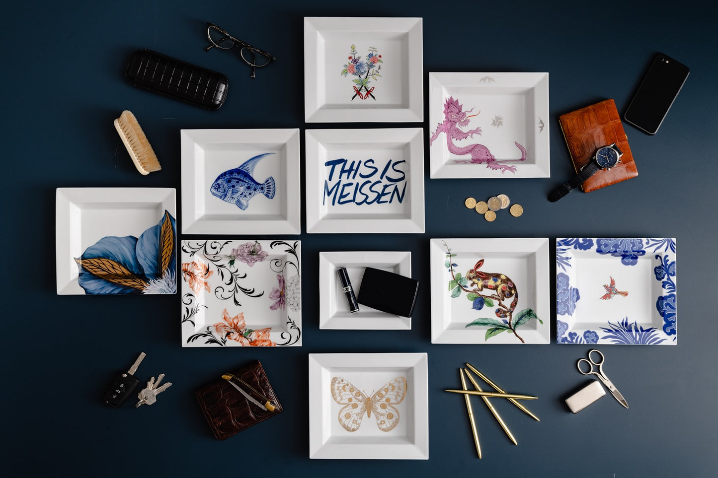 Vide-Poche, groß, "The MEISSEN Vide-Poche Collection", "Cherry Blossom", 21 x 18,5 cm