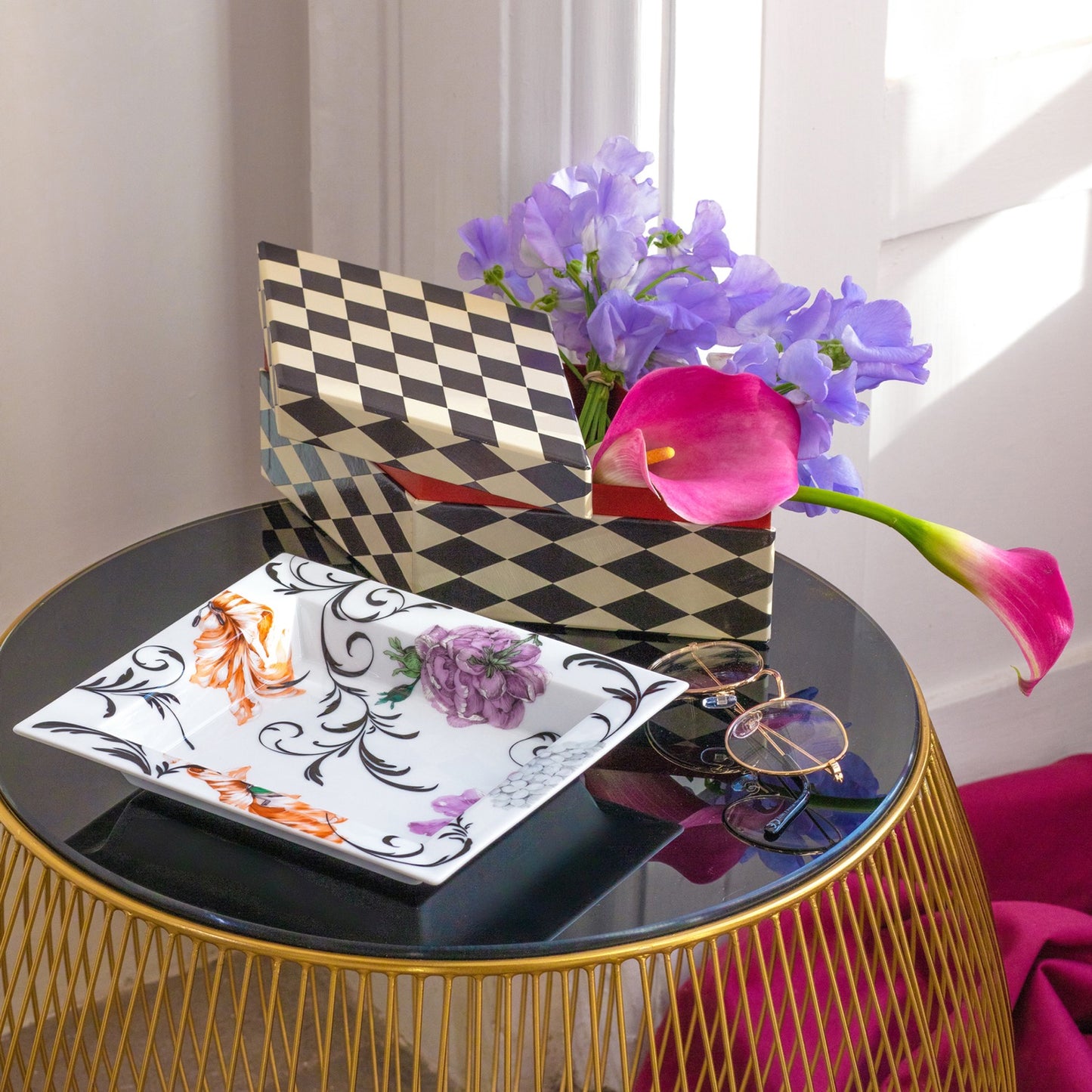 Vide-Poche, groß, "The MEISSEN Vide-Poche Collection", "Flower Ornament", 21 x 18,5 cm