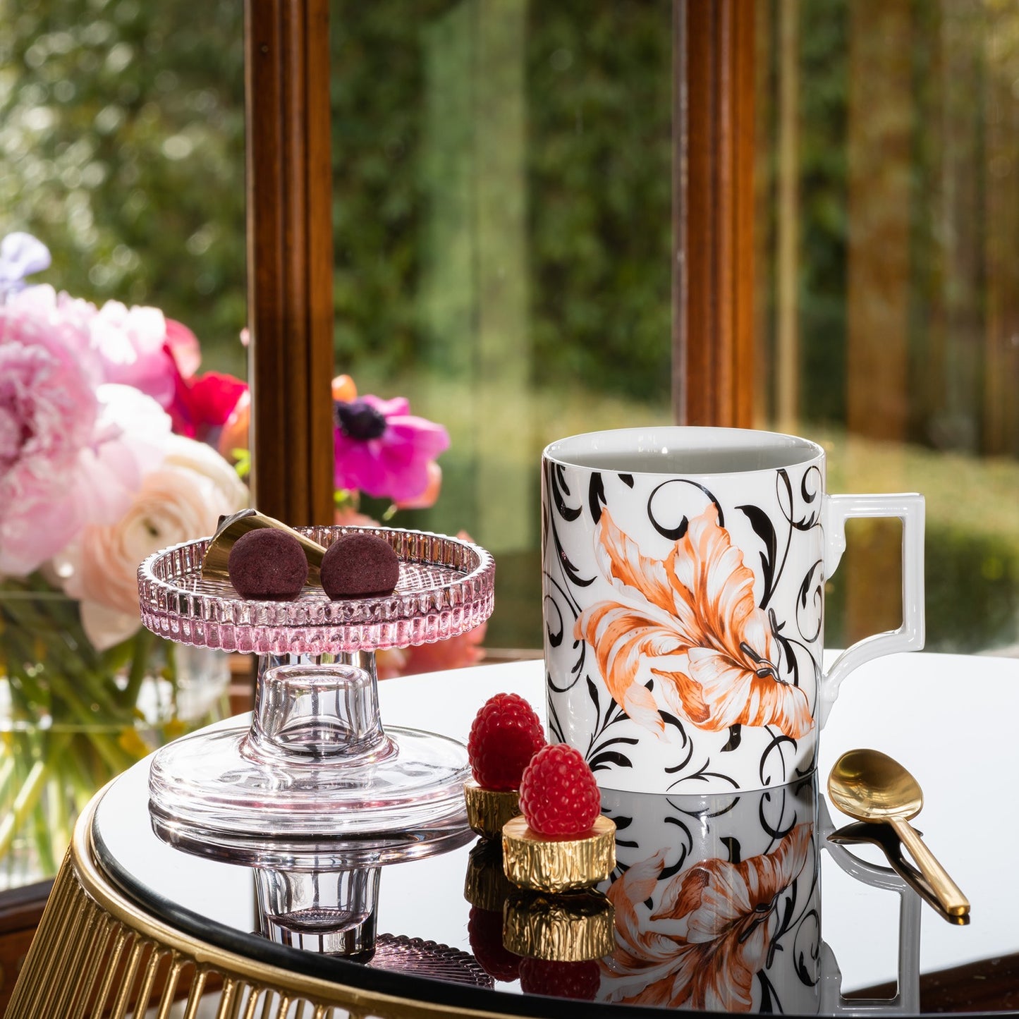 Henkelbecher, "The MEISSEN Mug Collection", "Flower Ornament", Form "Berlin", V 0,25 l