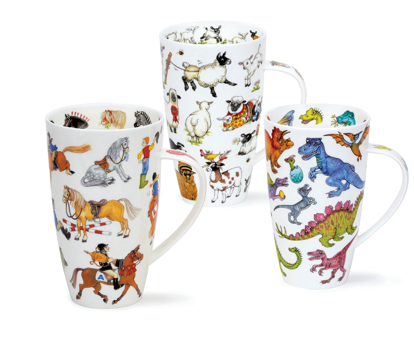 Dunoon Becher Teetasse Kaffeetasse Henley Porzellan-Becher verschiedene Dekore