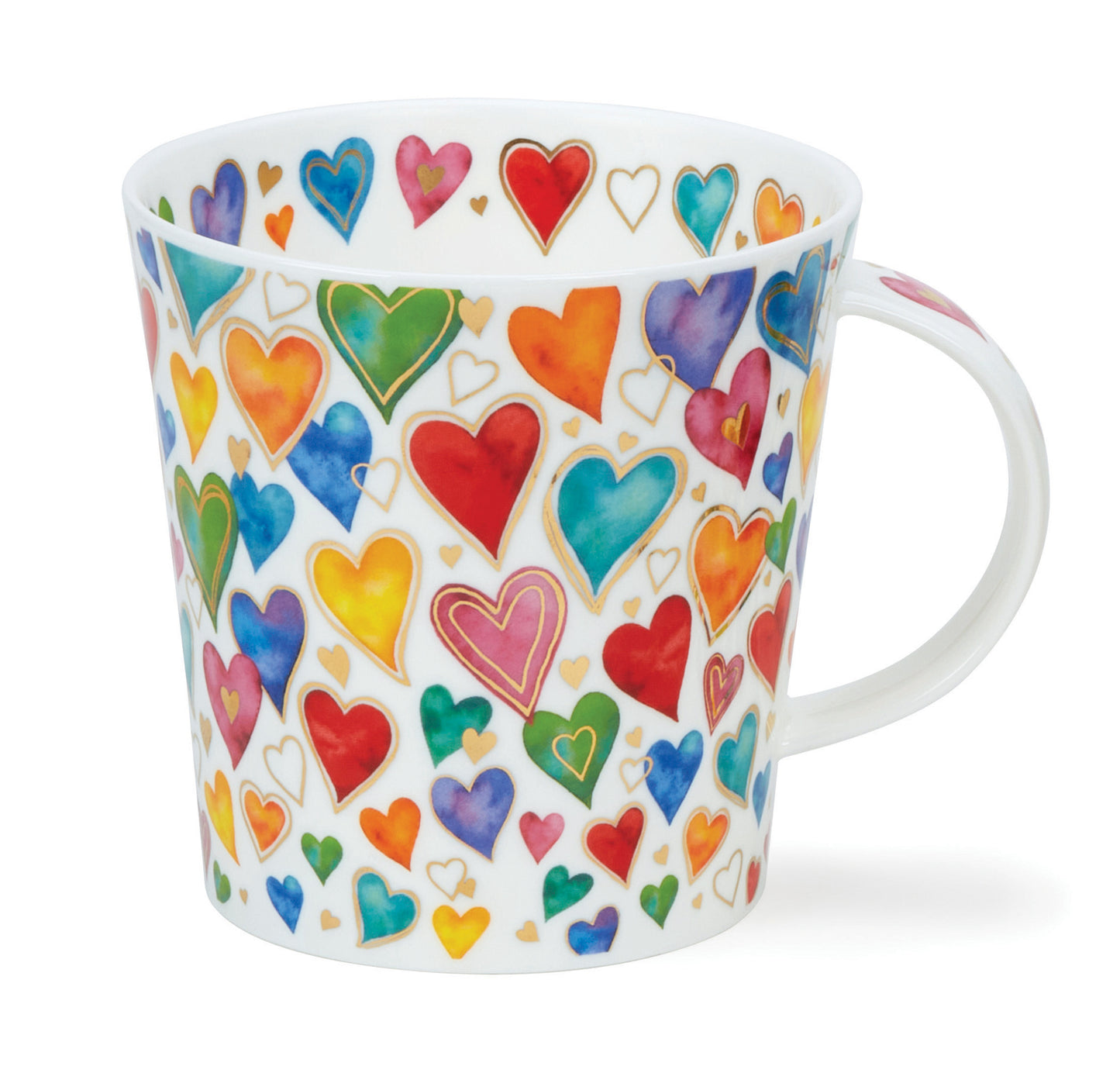 Dunoon Becher Form Lomond - Dekor DAZZLE - HEARTS