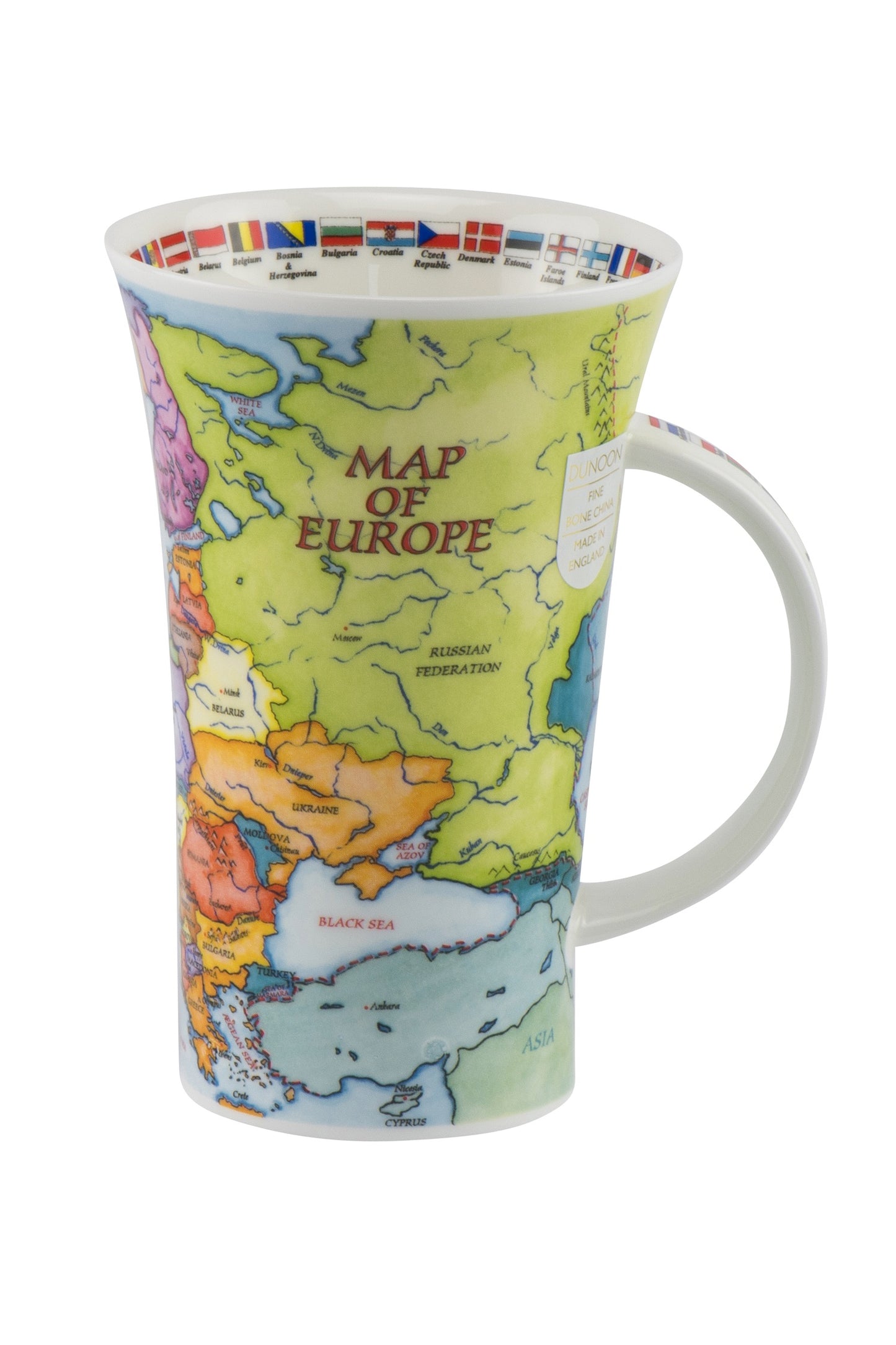 Dunoon Becher Teetasse Kaffeetasse  Glencoe Map of Europe