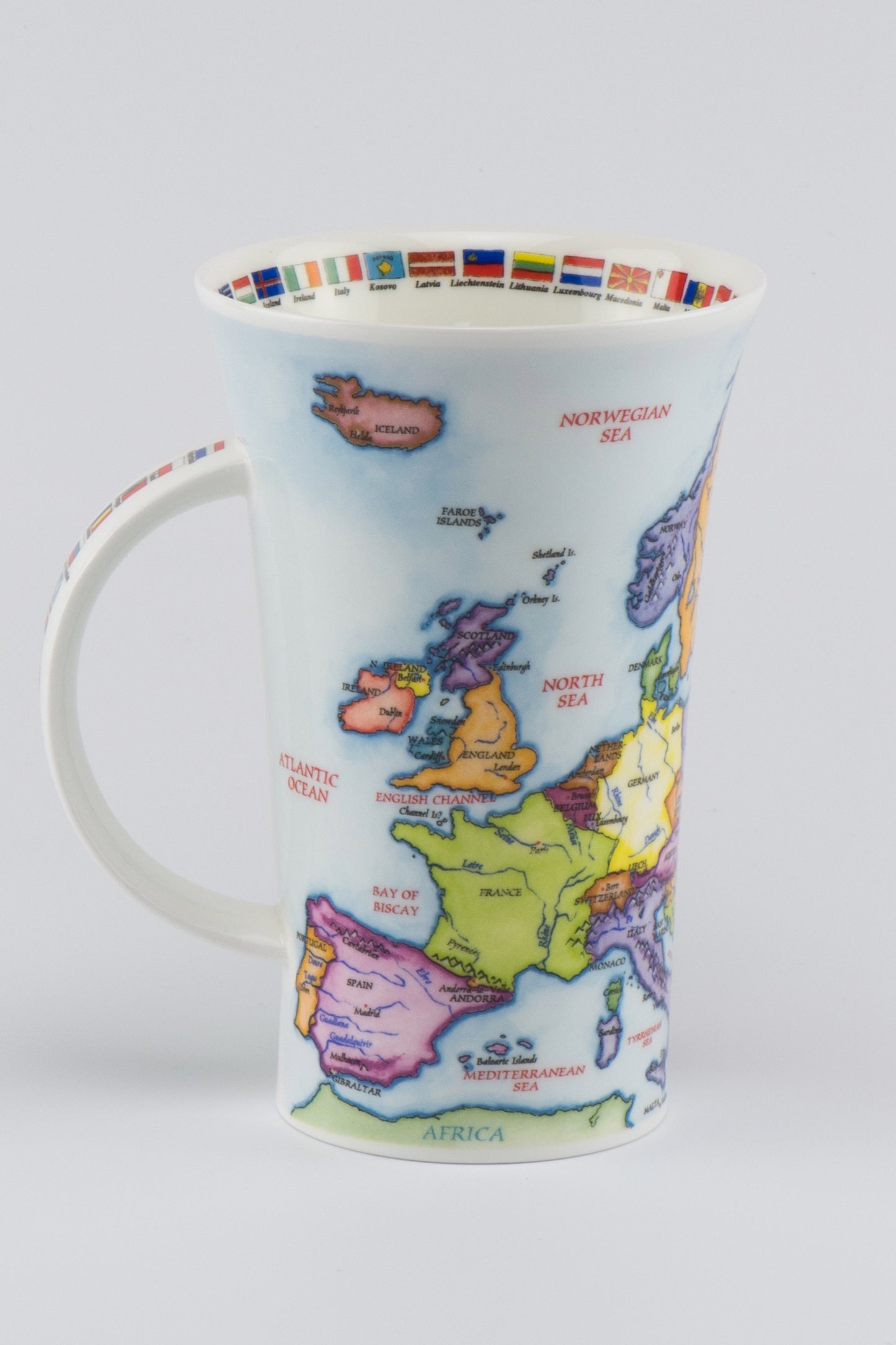 Dunoon Becher Teetasse Kaffeetasse  Glencoe Map of Europe