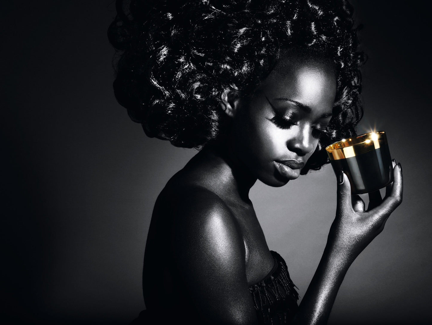 Sieger by Fürstenberg Champagnerbecher NOIR PLAIN - SERIE: SIP OF GOLD