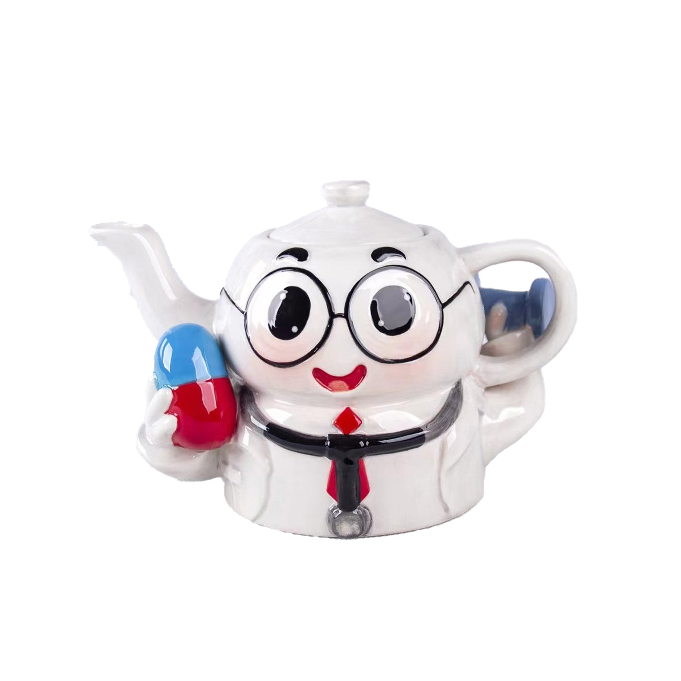 Jameson und Tailor Handbemalte Leichtkeramik Teekanne - Kunstvolles Design im Geschenkkarton