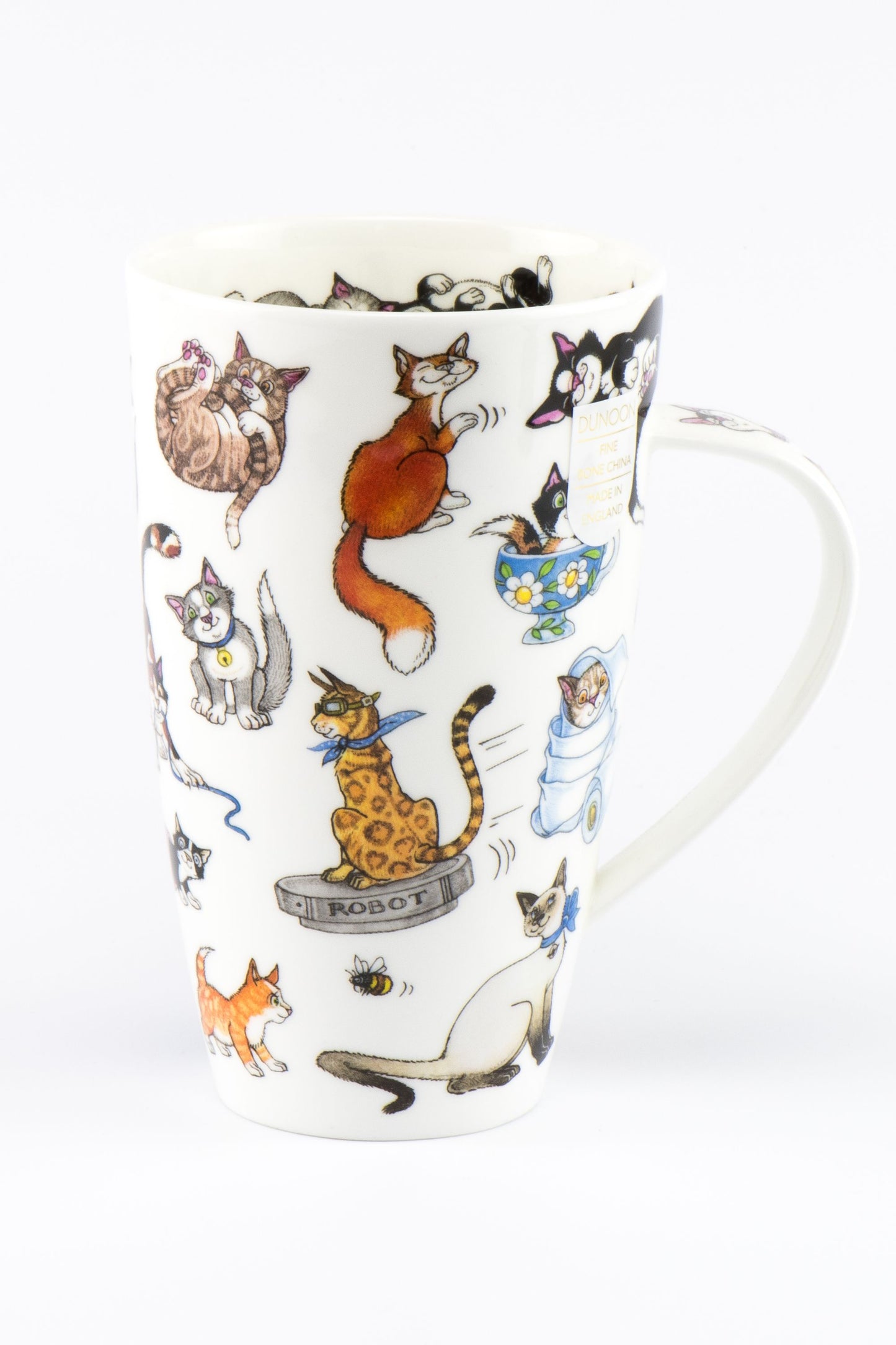 Dunoon Becher Teetasse Kaffeetasse Henley Porzellan-Becher verschiedene Dekore