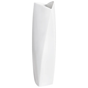 Vase, Weiß, H 29 cm