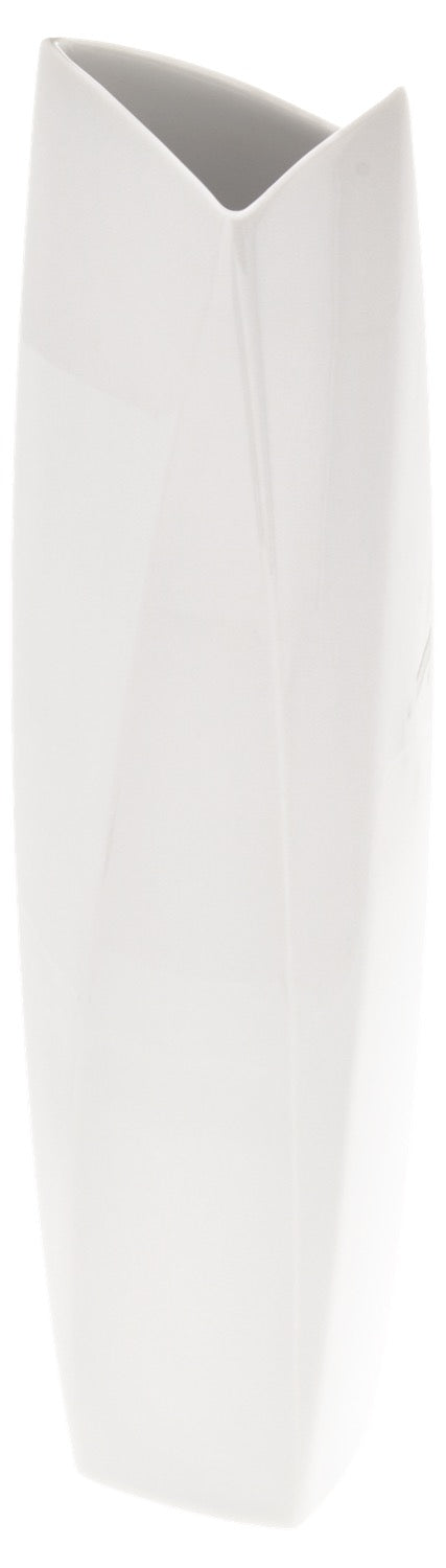 Vase, Weiß, H 29 cm