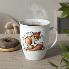 Load image into Gallery viewer, L.E.R.D.93 Tasse für Kaffee Tee mit Motiv Fuchs Schlitzohr Made in Germany Porzellan Becher
