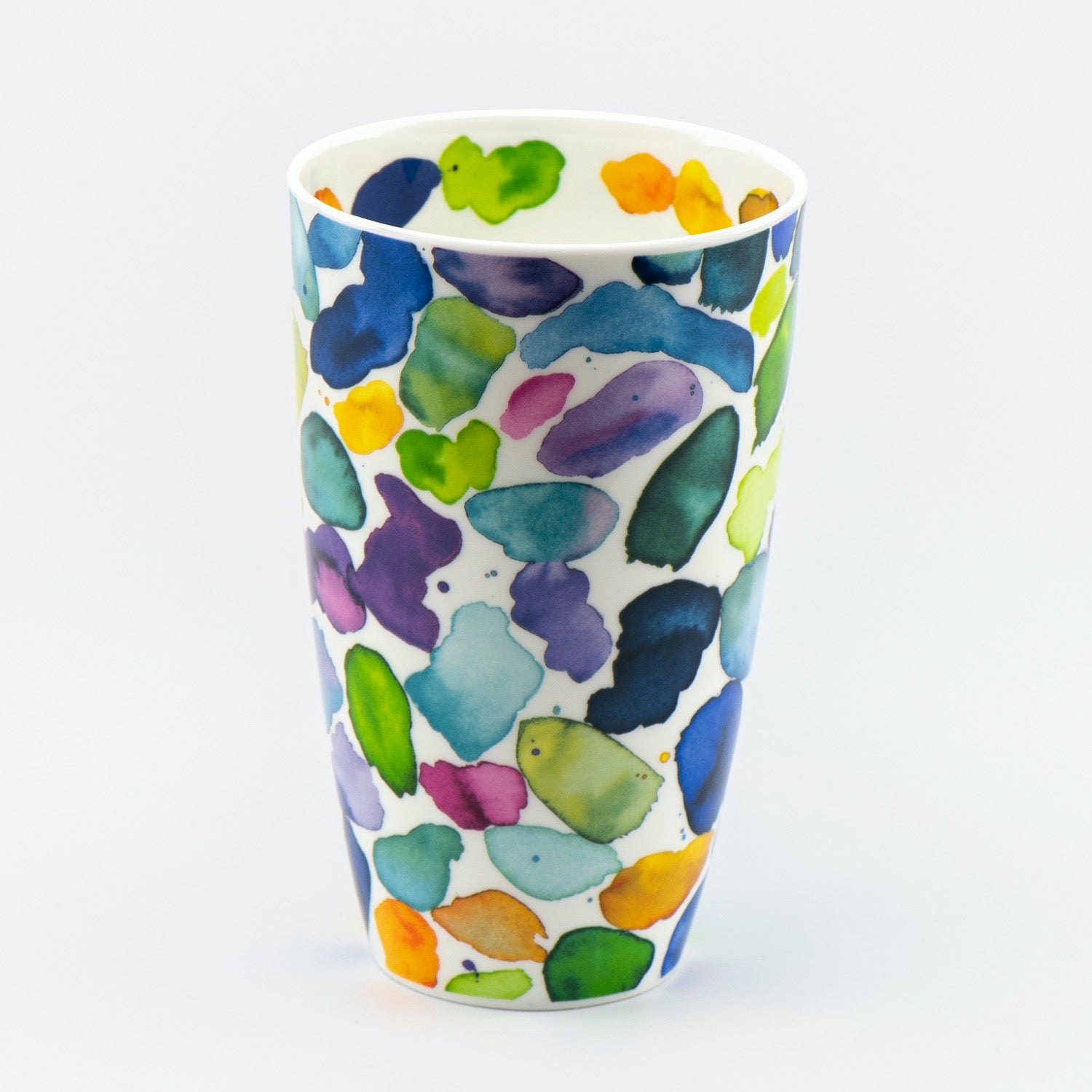 Dunoon Becher Teetasse Kaffeetasse Henley Blobs blau