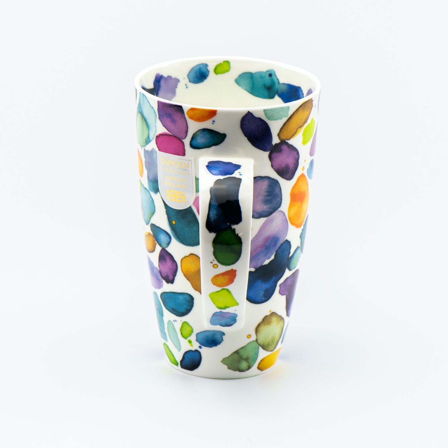 Dunoon Becher Teetasse Kaffeetasse Henley Blobs blau