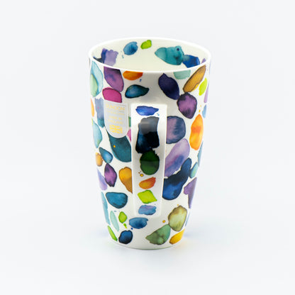 Dunoon Becher Teetasse Kaffeetasse Henley Blobs blau