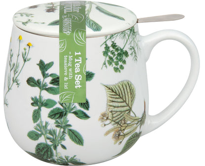 Becher mit Sieb und Deckel My favourite tea Kräuter