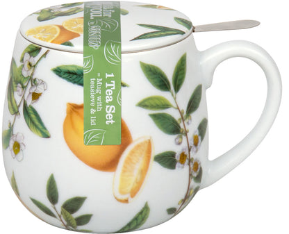 Becher mit Sieb und Deckel My favourite tea Schwarzer Tee