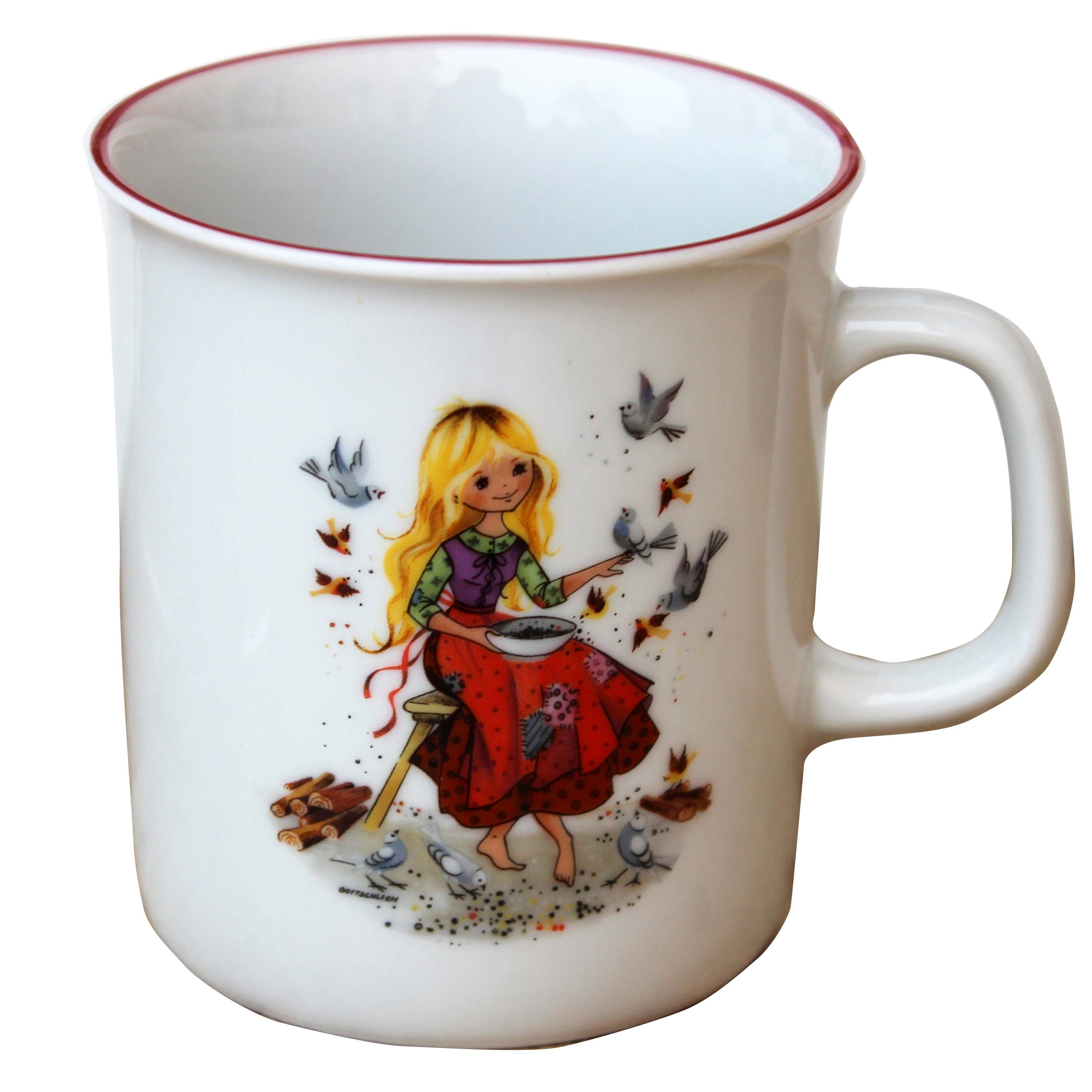 Kindergeschirr Set Porzellan 3 teilig Aschenputtel
