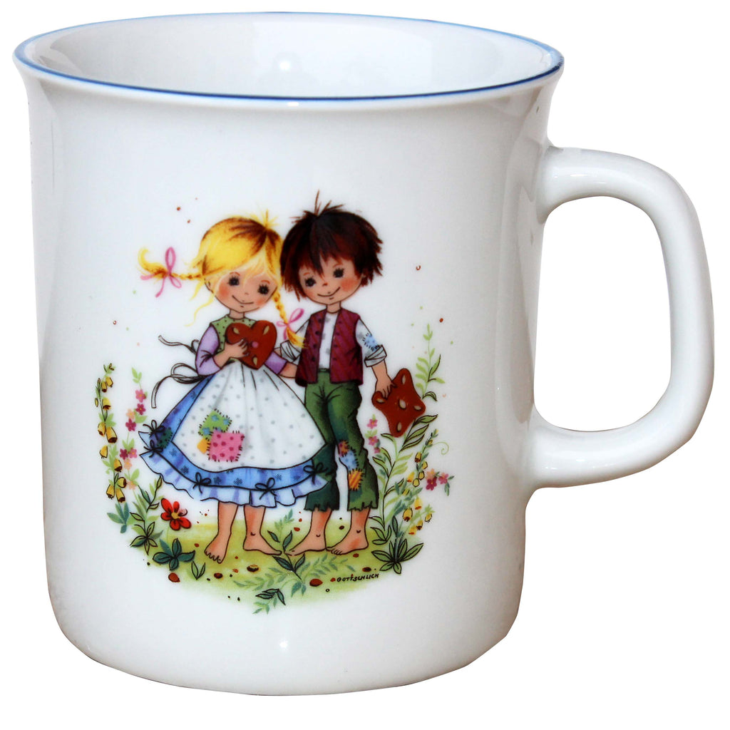 modernes Kindergeschirr Set Porzellan 3 teilig Hänsel & Gretel