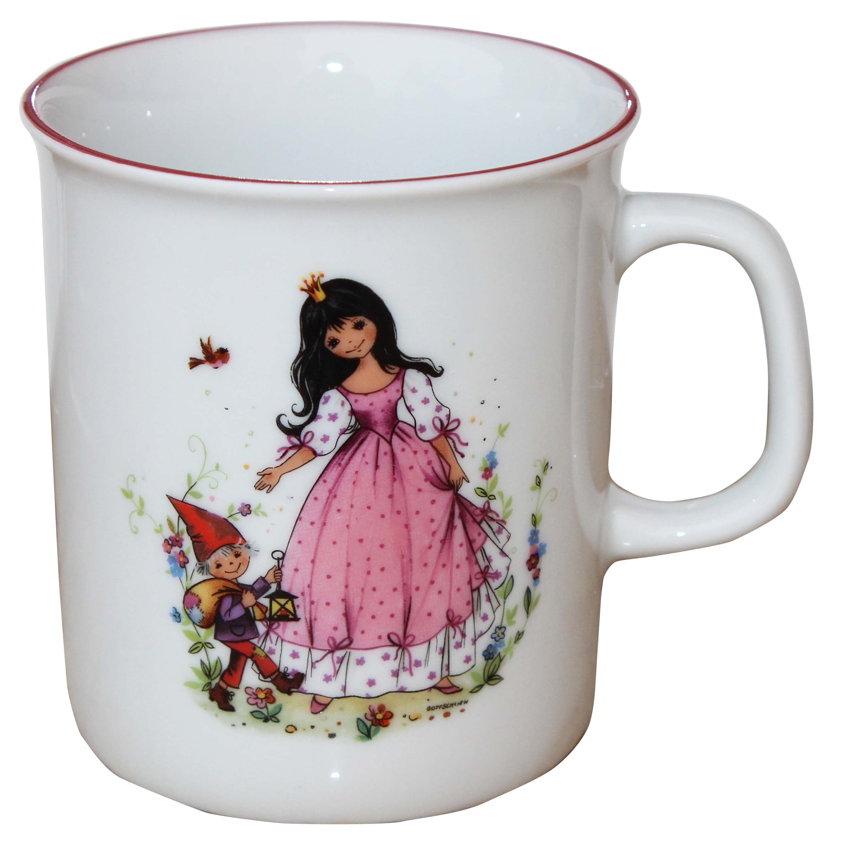 modernes Kindergeschirr Set Porzellan 3 teilig Schneewittchen