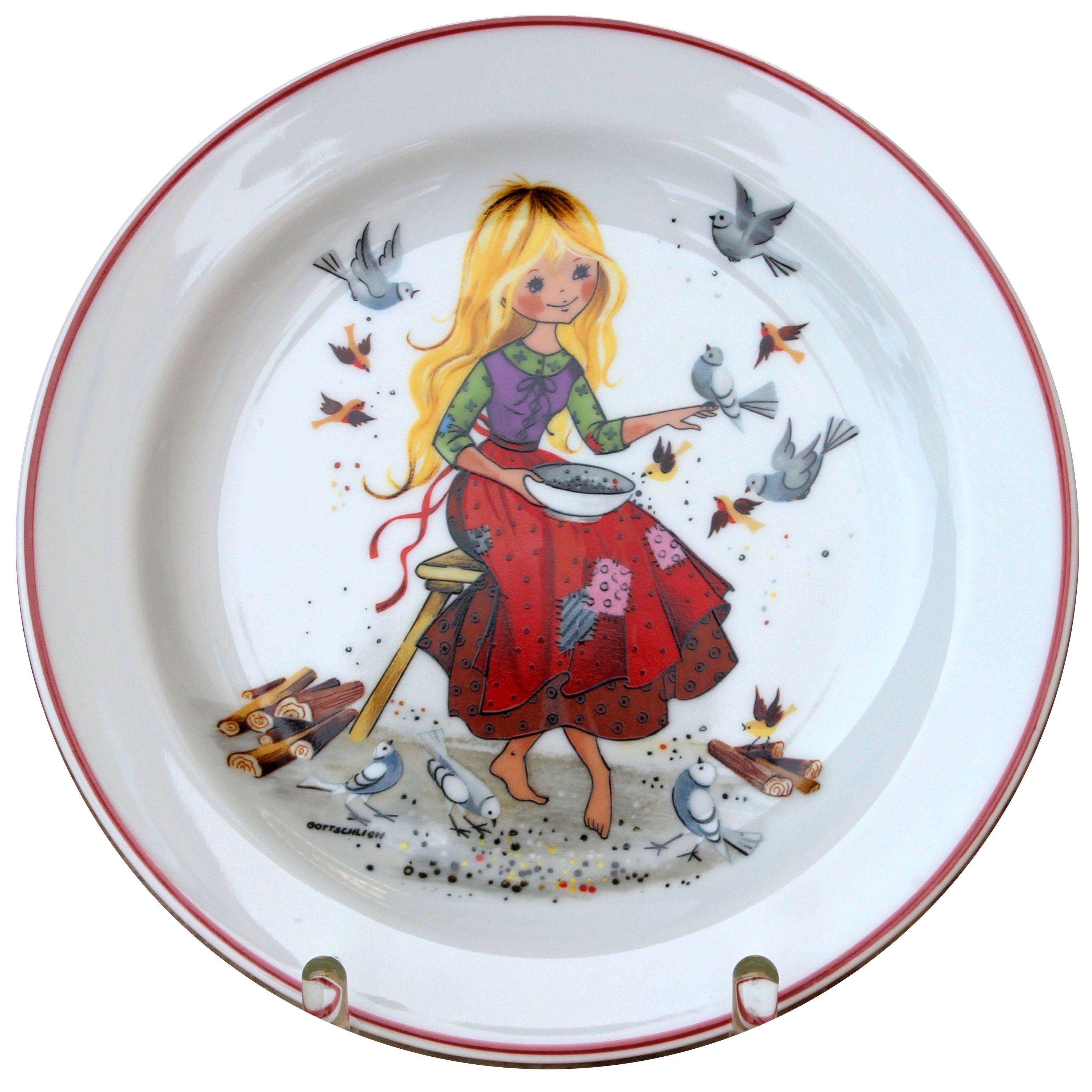 Kindergeschirr Set Porzellan 3 teilig Aschenputtel