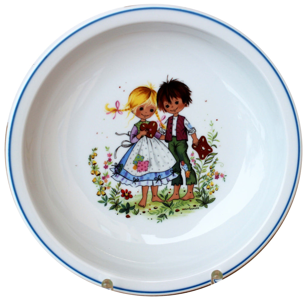 modernes Kindergeschirr Set Porzellan 3 teilig Hänsel & Gretel