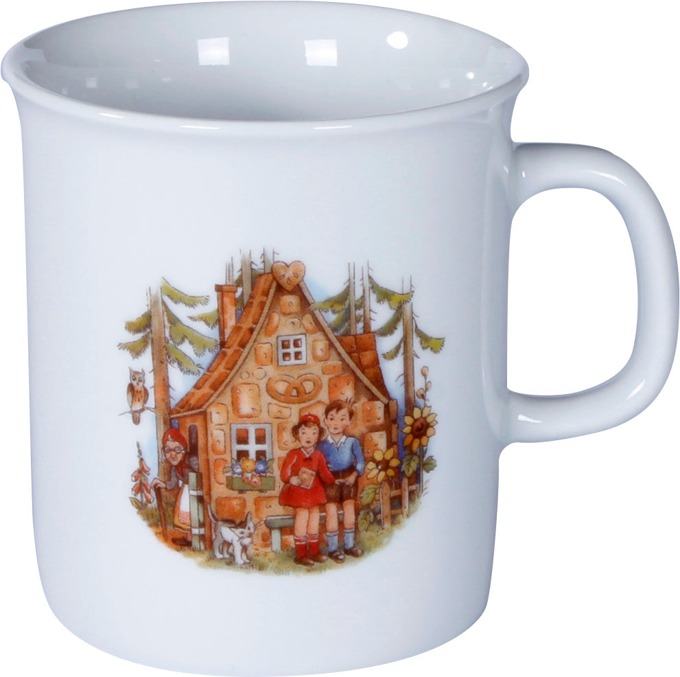 Kindergedeck 3-tlg. Porzellan Wunderschönes buntes Märchenmotiv "Hänsel & Gretel"