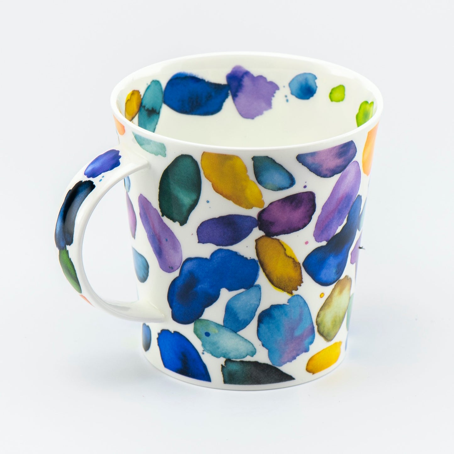 Dunoon Becher Teetasse Kaffeetasse Cairngorm Blobs blau