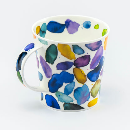 Dunoon Becher Teetasse Kaffeetasse Cairngorm Blobs blau