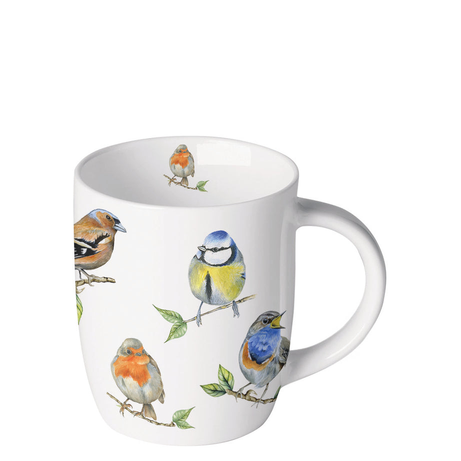 Mug 0.2 L Bird species white