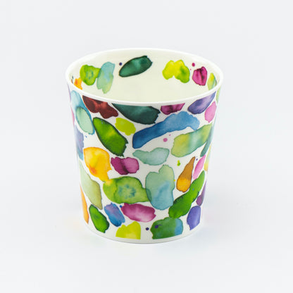 Dunoon Becher Teetasse Kaffeetasse Cairngorm Blobs grün