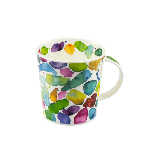 Dunoon Becher Teetasse Kaffeetasse Cairngorm Blobs grün