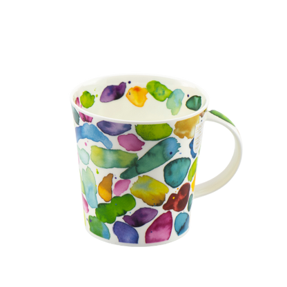 Dunoon Becher Teetasse Kaffeetasse Cairngorm Blobs grün