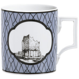Henkelbecher, Form "Berlin", City Mug, "Hamburg", V 0,25 l