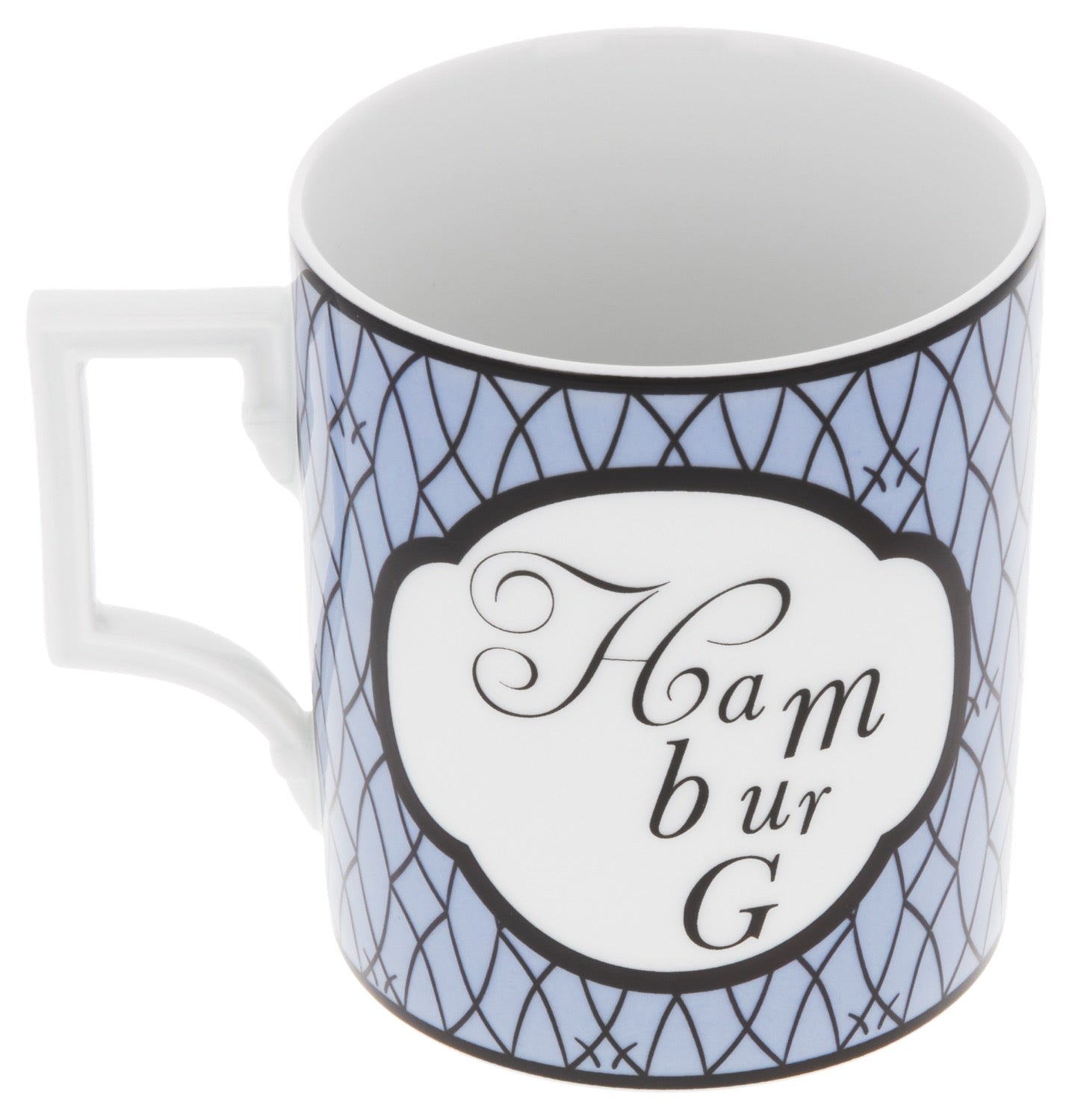 Henkelbecher, Form "Berlin", City Mug, "Hamburg", V 0,25 l