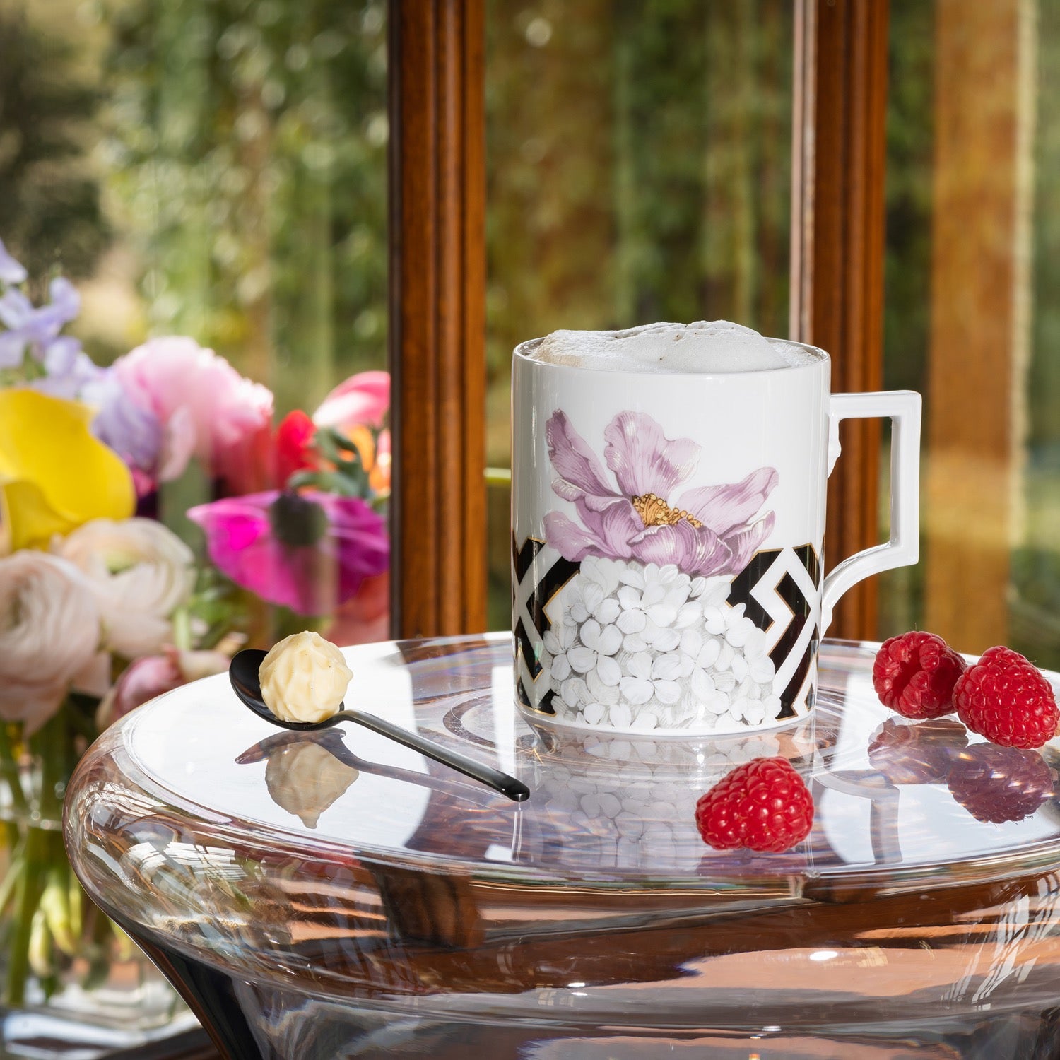 Henkelbecher, "The MEISSEN Mug Collection", "Royal Flower", Form "Berlin", V 0,25 l