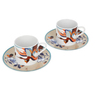 Espressotassen-Set, 4-tlg., Form "No 41", "MEISSEN Collage", "Love Birds"