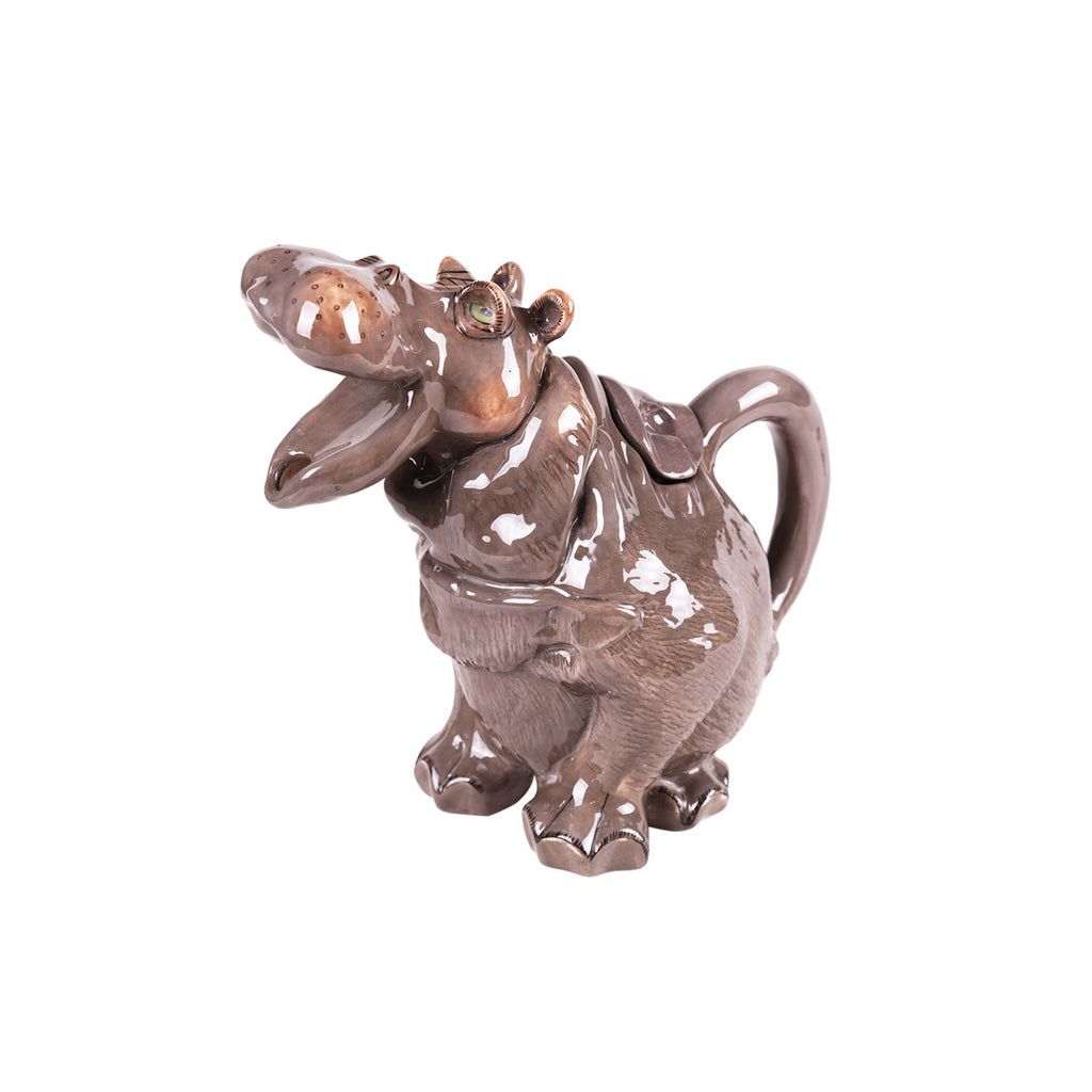 Kunstvolle Leichtkeramik-Teekanne mit Tiermotiv: Stilvoll genießen