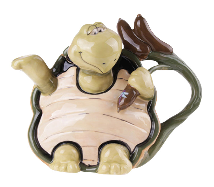 Kunstvolle Leichtkeramik-Teekanne mit Tiermotiv: Stilvoll genießen