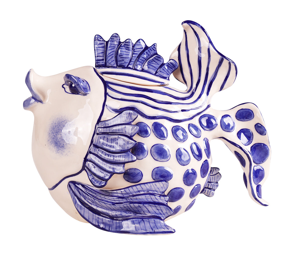 Kunstvolle Leichtkeramik-Teekanne mit Tiermotiv: Stilvoll genießen