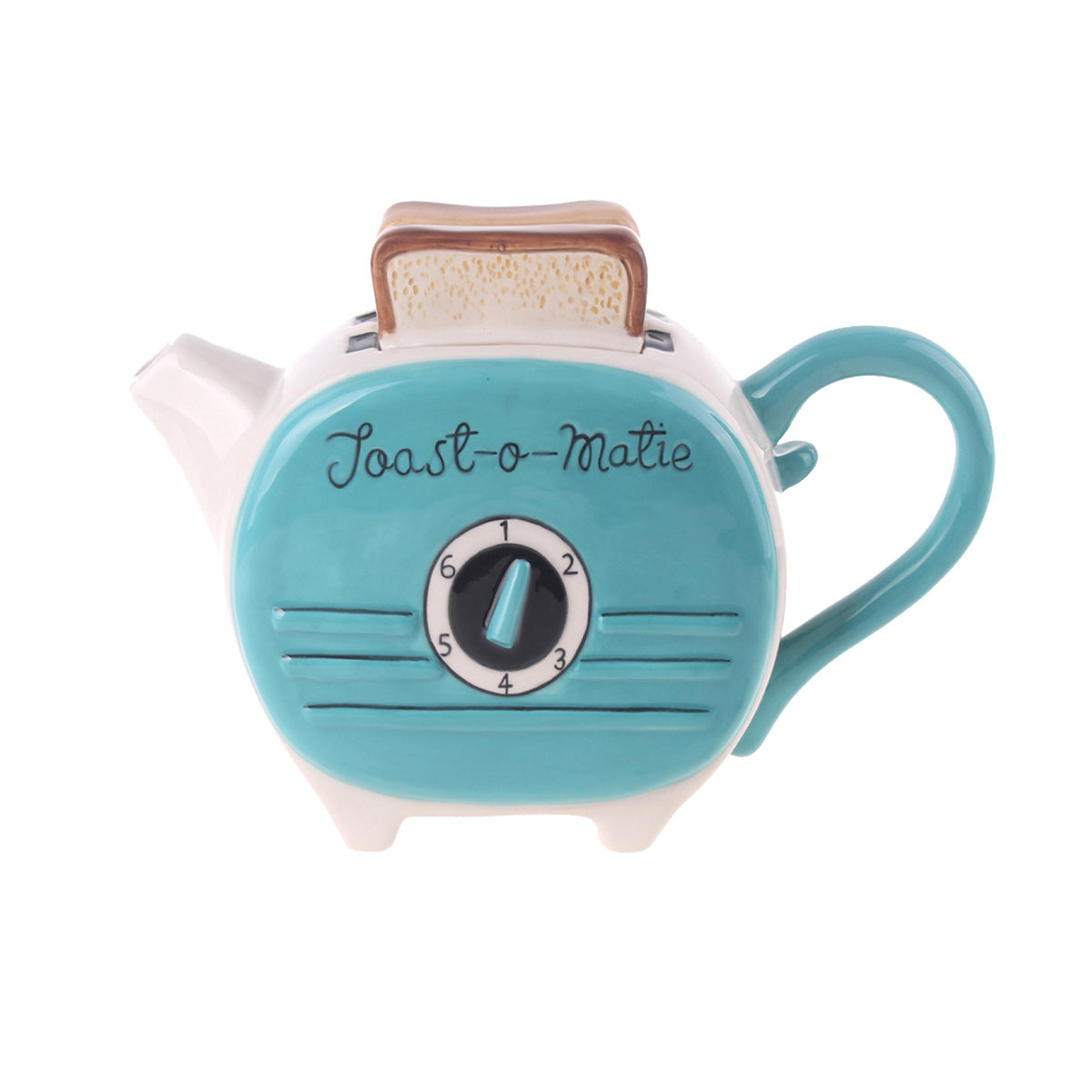 Jameson und Tailor Handbemalte Leichtkeramik Teekanne - Kunstvolles Design im Geschenkkarton