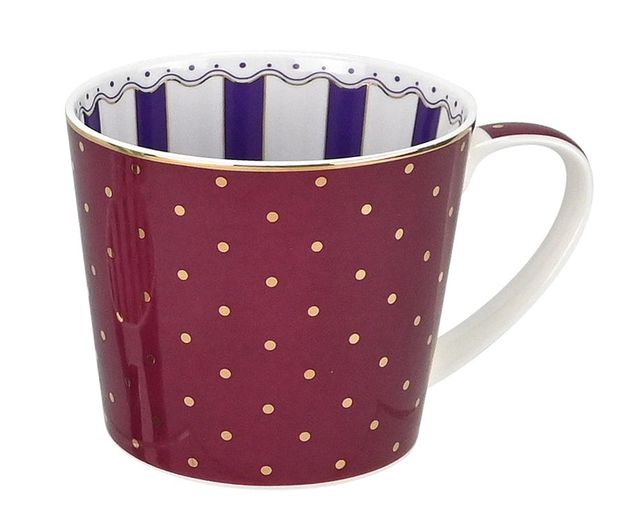 Henkelbecher New Bone China mit Innendekoration