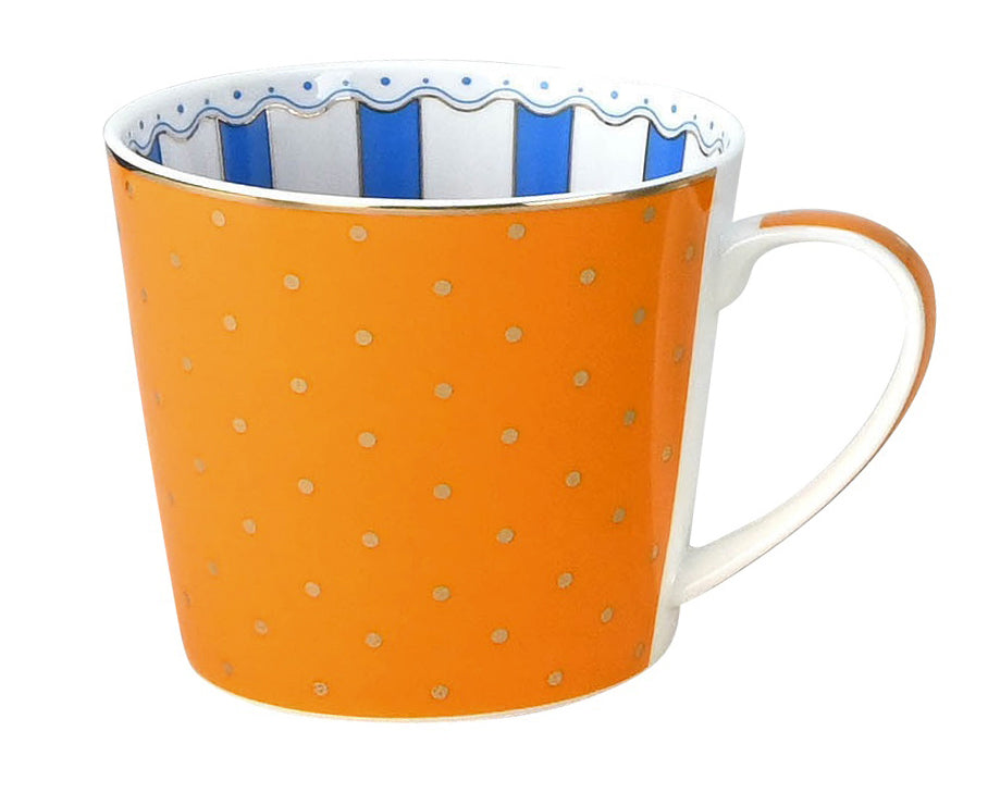 Henkelbecher New Bone China mit Innendekoration