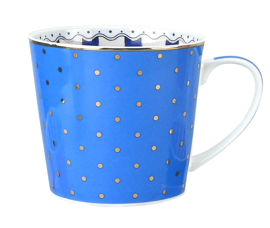 Henkelbecher New Bone China mit Innendekoration