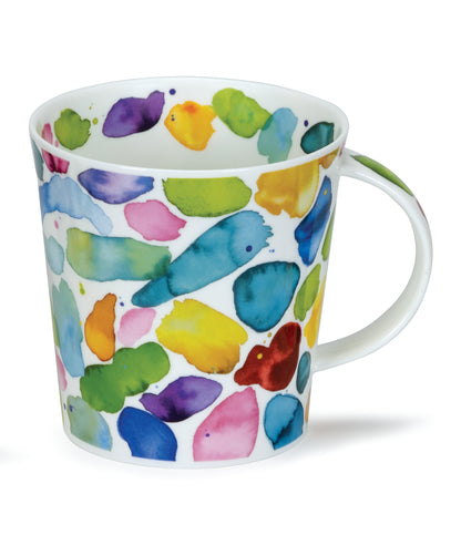 Dunoon Becher Teetasse Kaffeetasse Cairngorm Blobs grün