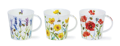 Dunoon Kaffee-Becher Tee-Tasse Cairngorm Busy Bees Mohnblume