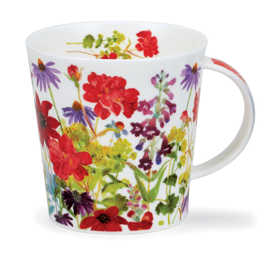 Dunoon Becher Form Cairngorm - Dekor COTTAGE BORDER - RED