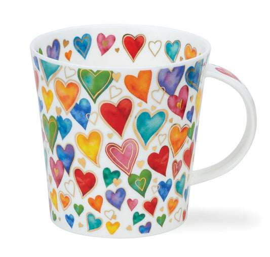 Dunoon Becher Form Cairngorm - Dekor DAZZLE - HEARTS