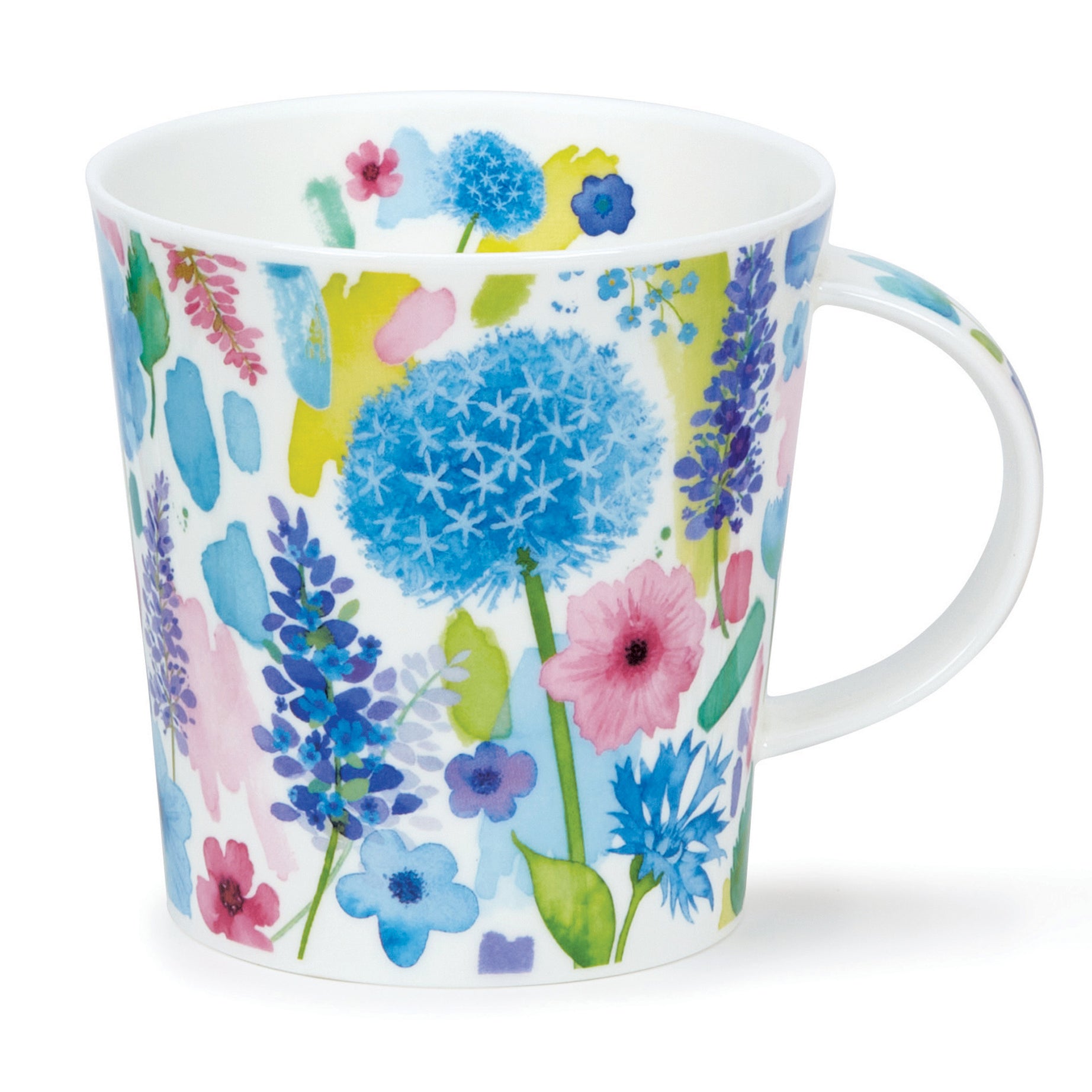 Dunoon Becher Form Cairngorm - Dekor FLORAL BURST - BLUE