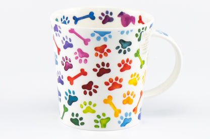 Dunoon Becher Teetasse Kaffeetasse Lomond Pawprints dog