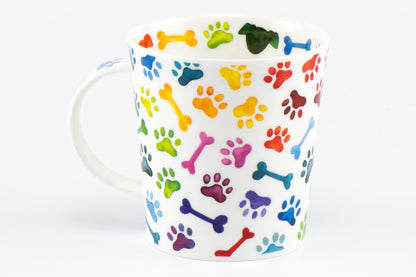 Dunoon Becher Teetasse Kaffeetasse Lomond Pawprints dog