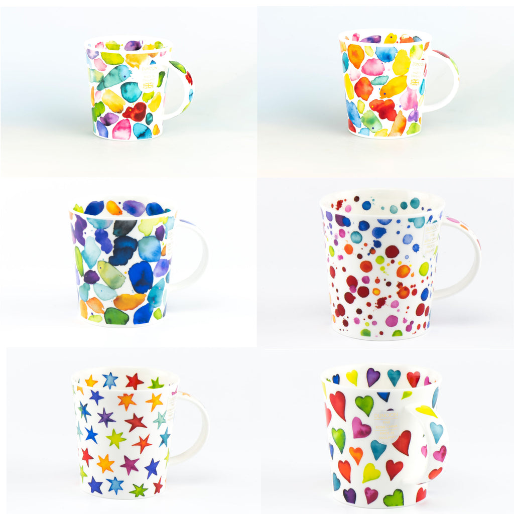 Dunoon Becher Teetasse Kaffeetasse Lomond Porzellan-Becher verschiedene Dekore